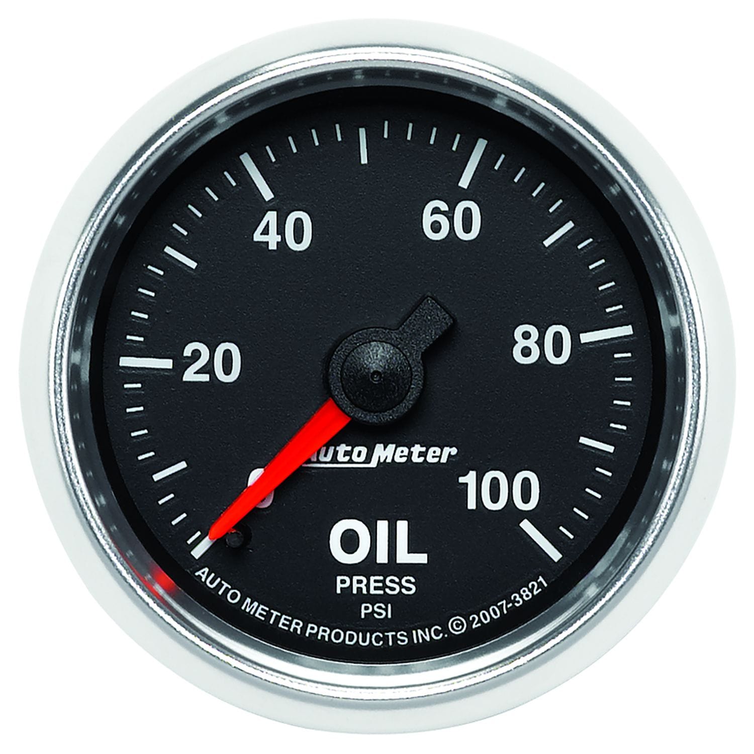 AUTOMETER 2-1/16", In-Dash, Full Sweep Mechanical, 0 - 100 psi. Auto Meter GS Series Oil Pressure Gauge AU3821 SR