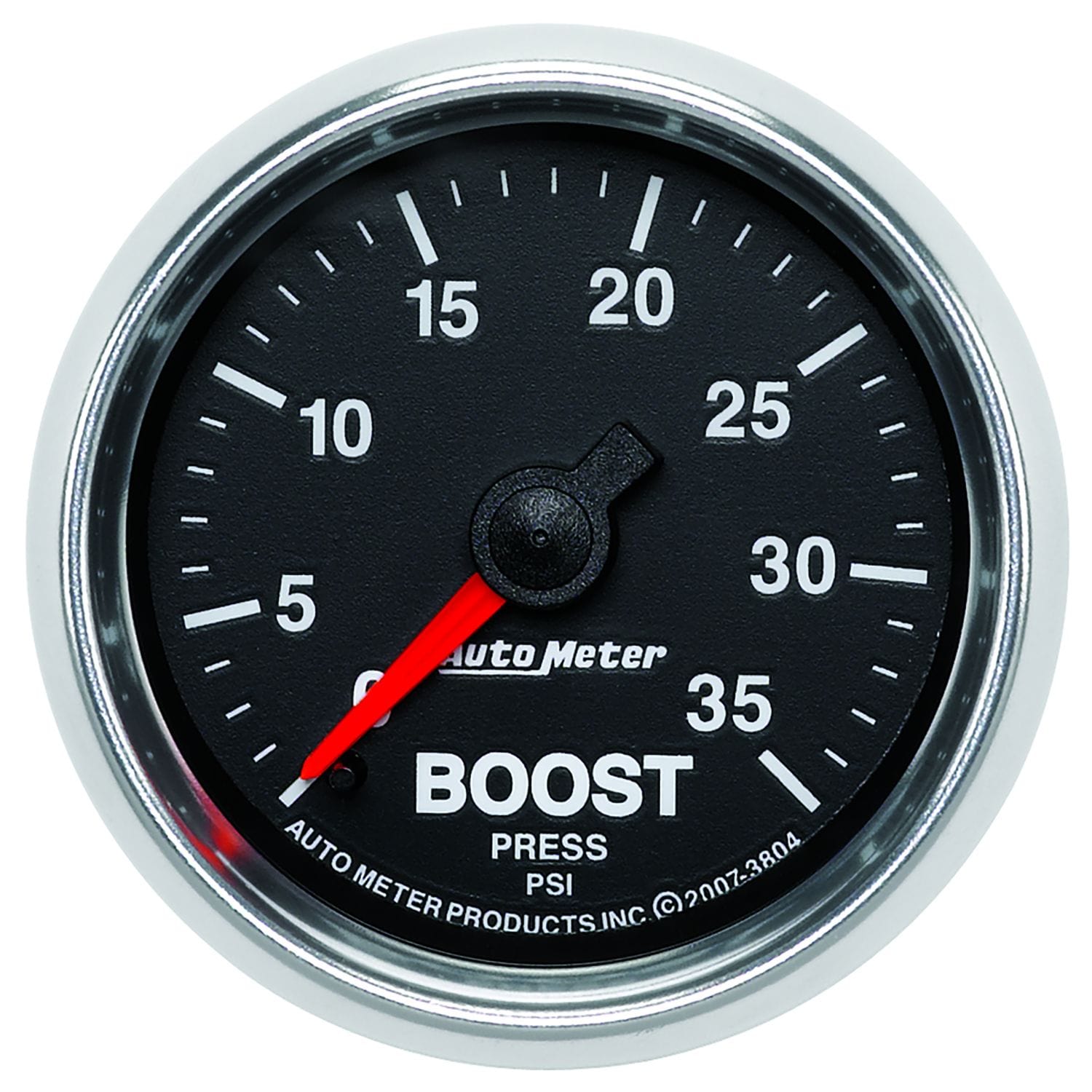 AUTOMETER 2-1/16", In-Dash, Full Sweep Mechanical, 0-35 psi Auto Meter GS Series Boost Gauge AU3804 SR