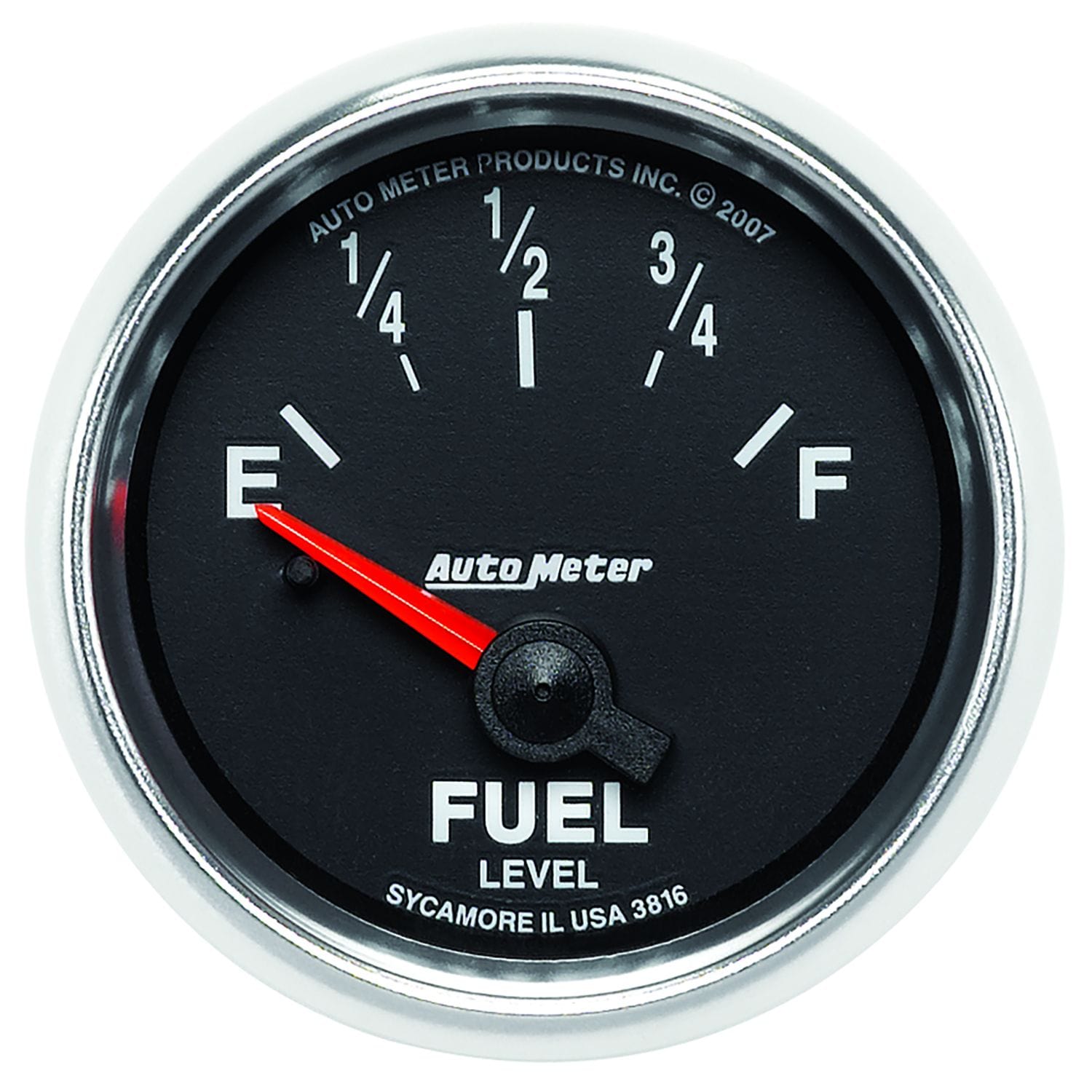 AUTOMETER 2-1/16", In-Dash, Short Sweep Electric, 240 ohms Empty/33 ohms Full Auto Meter GS Series Fuel Level Gauge AU3816 SR