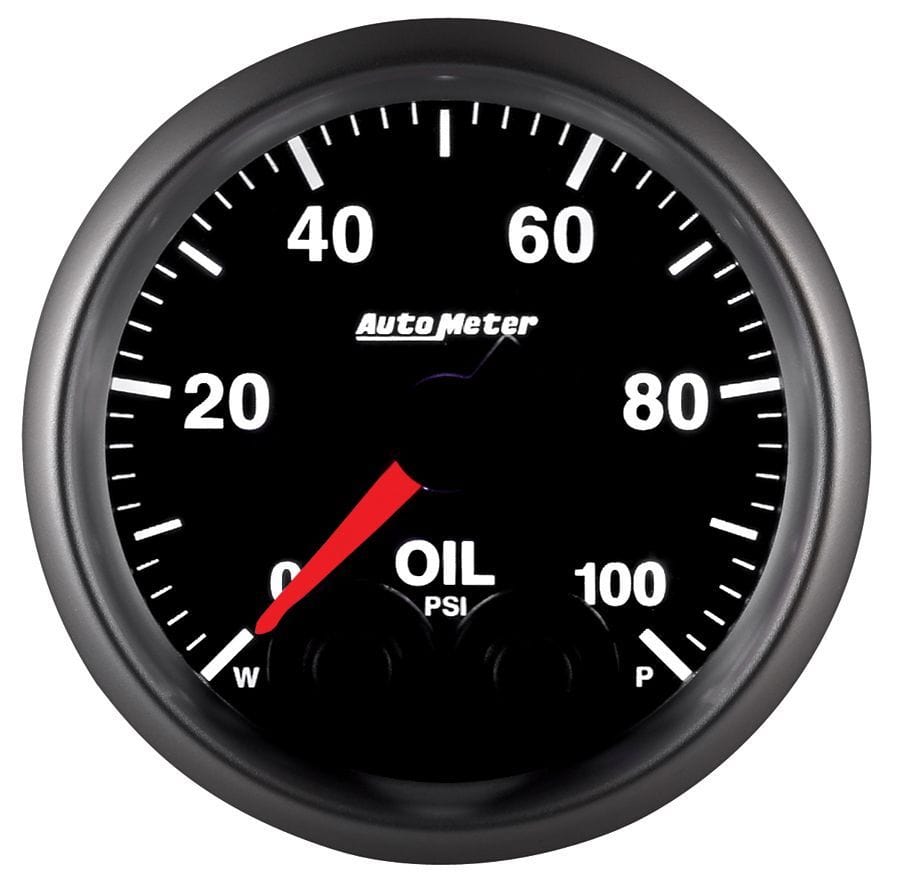 AUTOMETER 2-1/16", Programmable Warning Function, 0-100 psi Auto Meter Elite Series Oil Pressure Gauge AU5652 SR