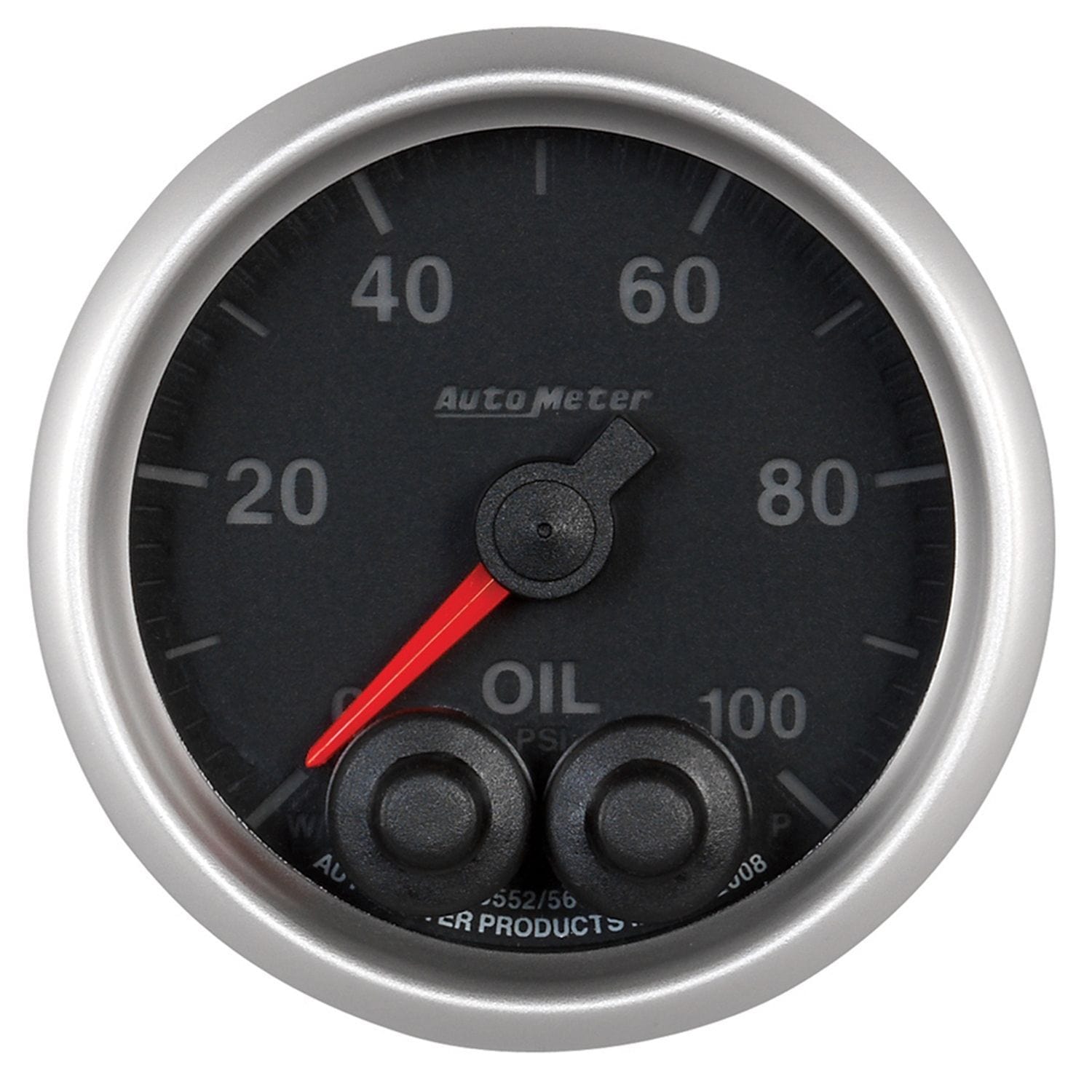 AUTOMETER 2-1/16", Programmable Warning Function, 0-100 psi Auto Meter Elite Series Oil Pressure Gauge AU5652 SR