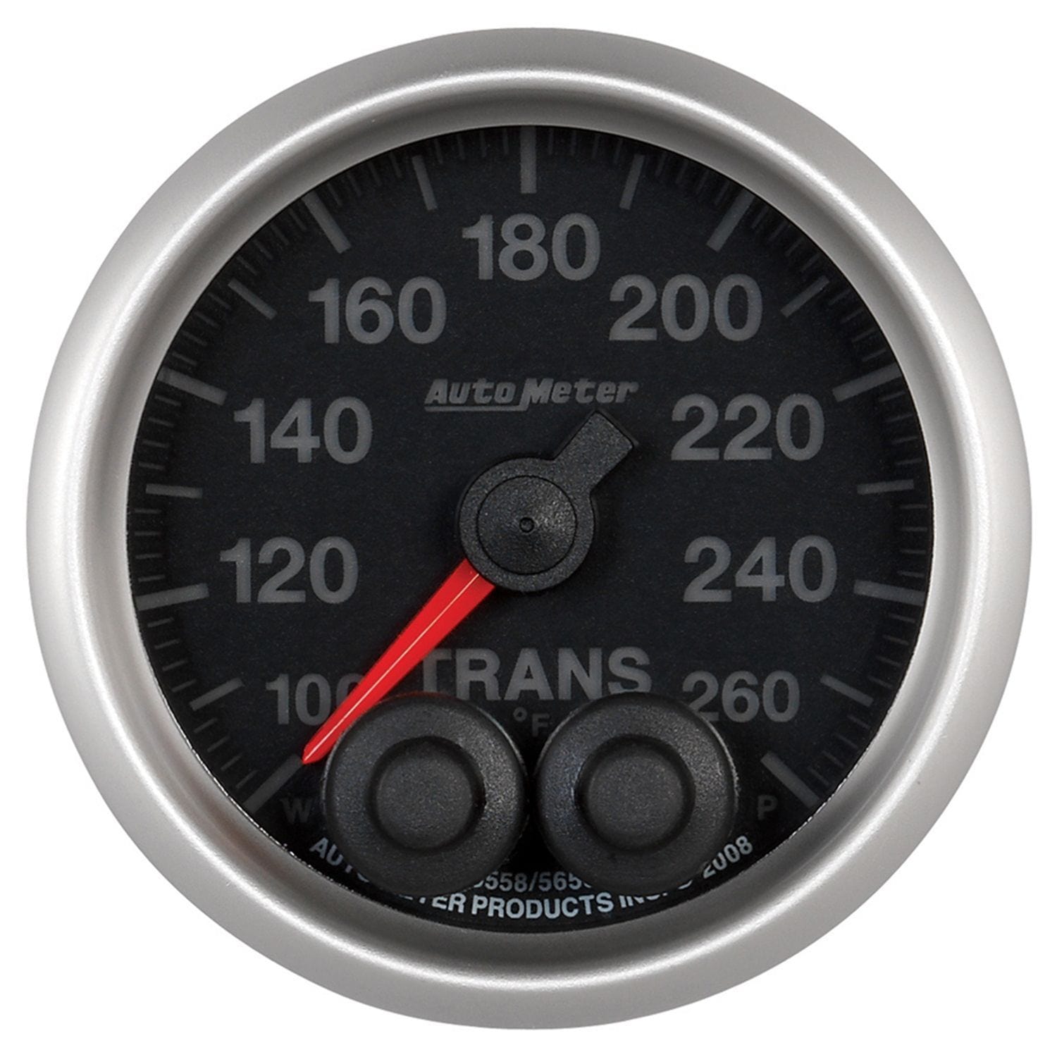 AUTOMETER 2-1/16", Programmable Warning Function, 100-260°F Auto Meter Elite Series Transmission Temperature Gauge AU5658 SR