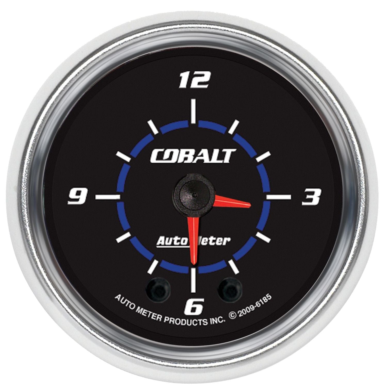 AUTOMETER 2-1/16", Quartz movement, w/Second Hand Auto Meter Cobalt Series Clock AU6185 SR