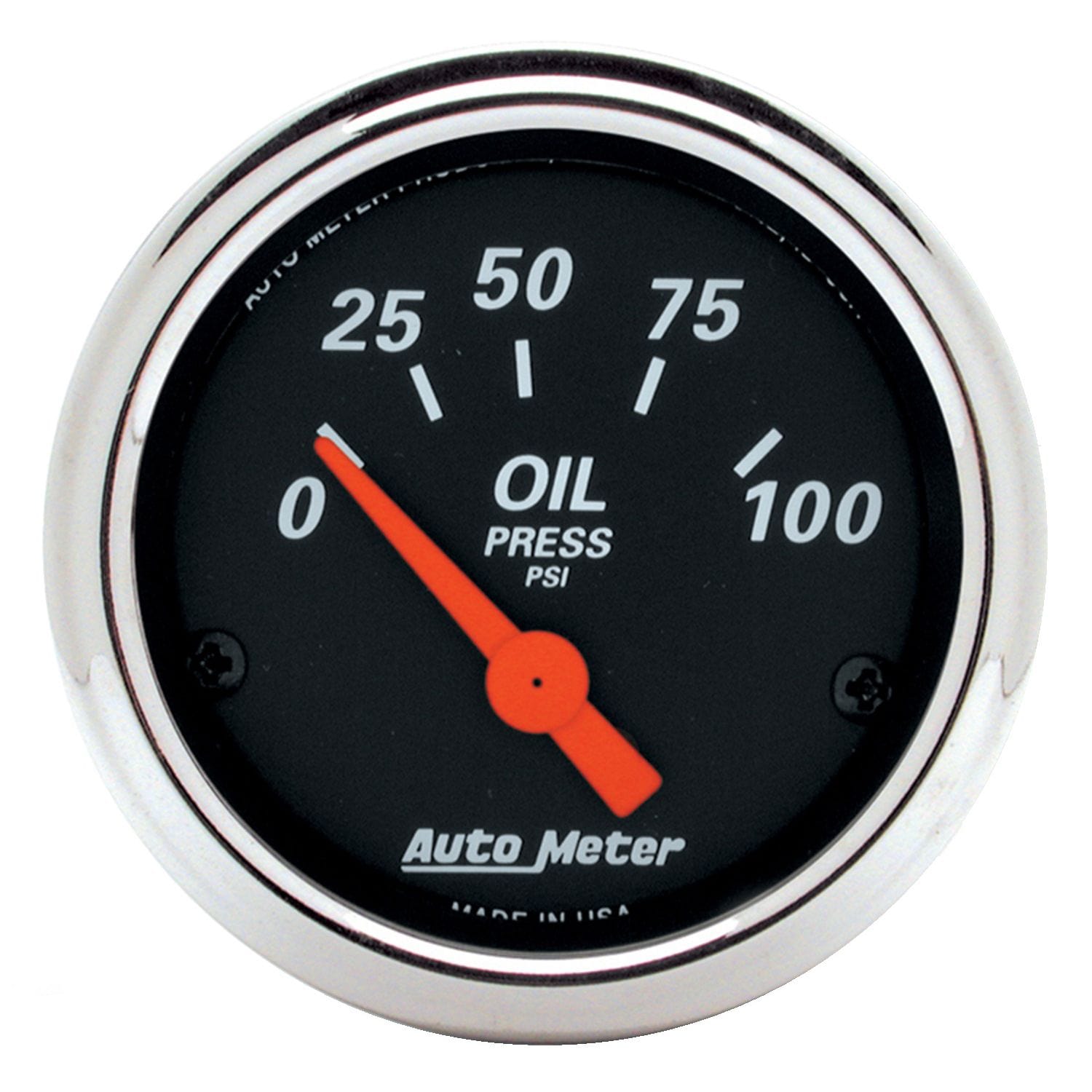 AUTOMETER 2-1/16", Short Sweep Electric, 0-100 psi Auto Meter Designer Black Series Oil Pressure Gauge AU1426 SR