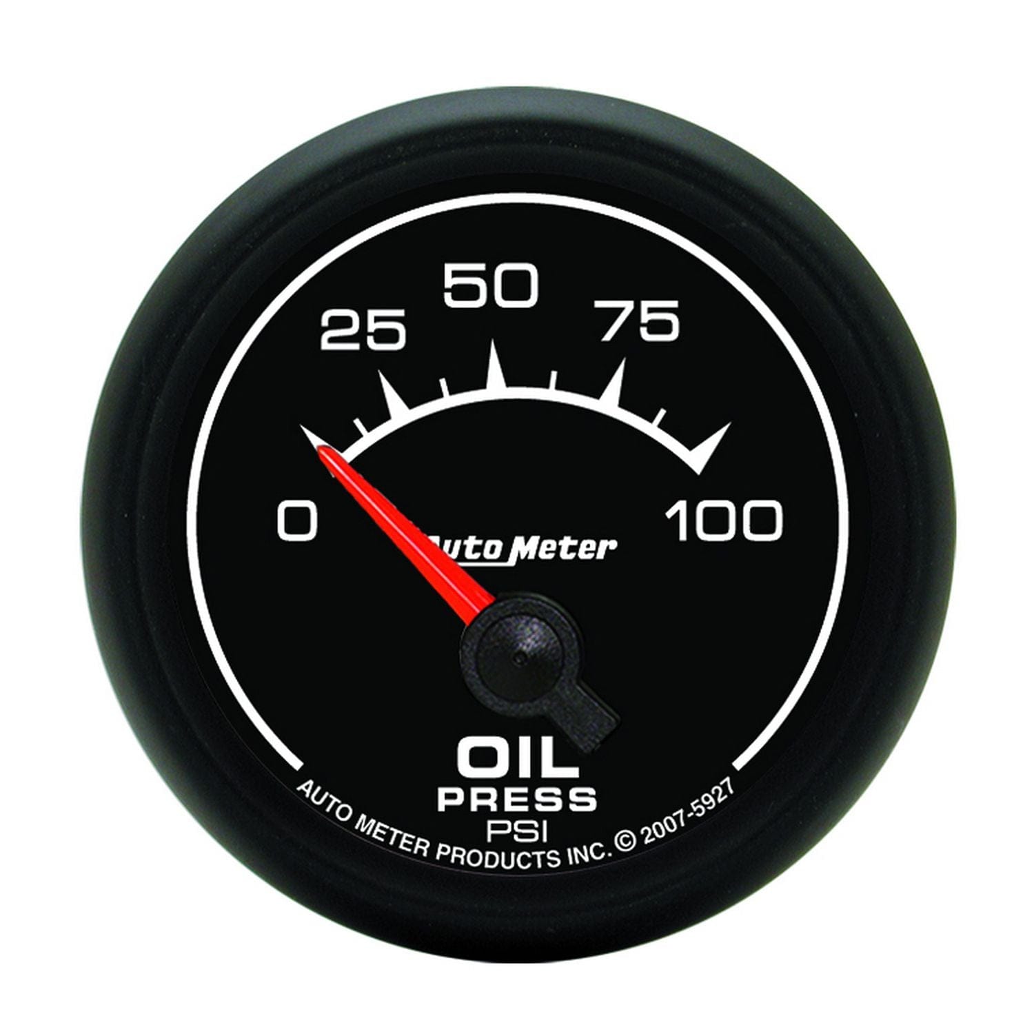 AUTOMETER 2-1/16", Short Sweep Electric, 0-100 psi Auto Meter ES Series Oil Pressure Gauge AU5927 SR