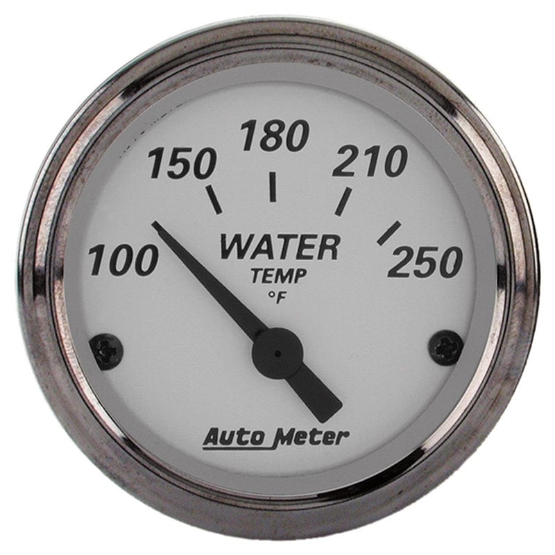 AUTOMETER 2-1/16", Short Sweep Electric, 100-250°F Auto Meter American Platinum Series Water Temperature Gauge AU1938 SR
