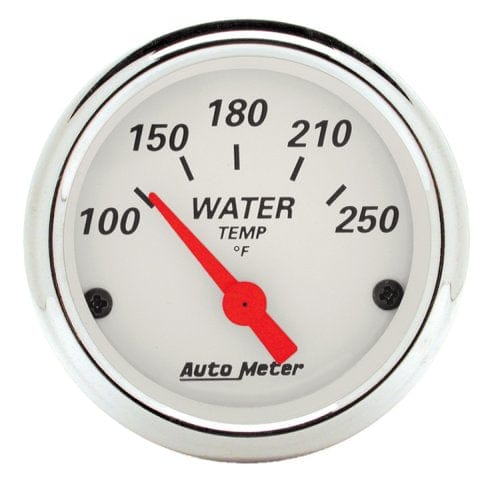 AUTOMETER 2-1/16", Short Sweep Electric, 100-250°F Auto Meter Arctic White Series Water Temperature Gauge AU1337 SR