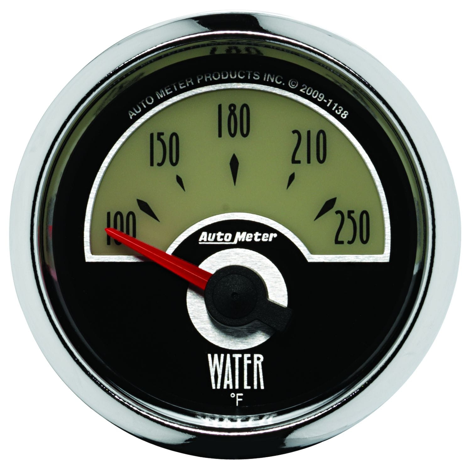 AUTOMETER 2-1/16", Short Sweep Electric, 100-250°F Auto Meter Cruiser Series Water Temperature Gauge AU1138 SR