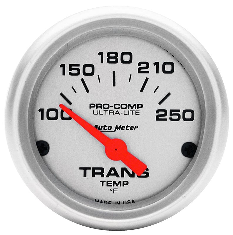 AUTOMETER 2-1/16", Short Sweep Electric, 100-250°F Auto Meter Ultra-Lite Series Transmission Temperature Gauge AU4357 SR
