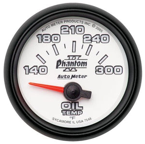 Auto Meter Phantom II Series Oil Temperature Gauge AU7548