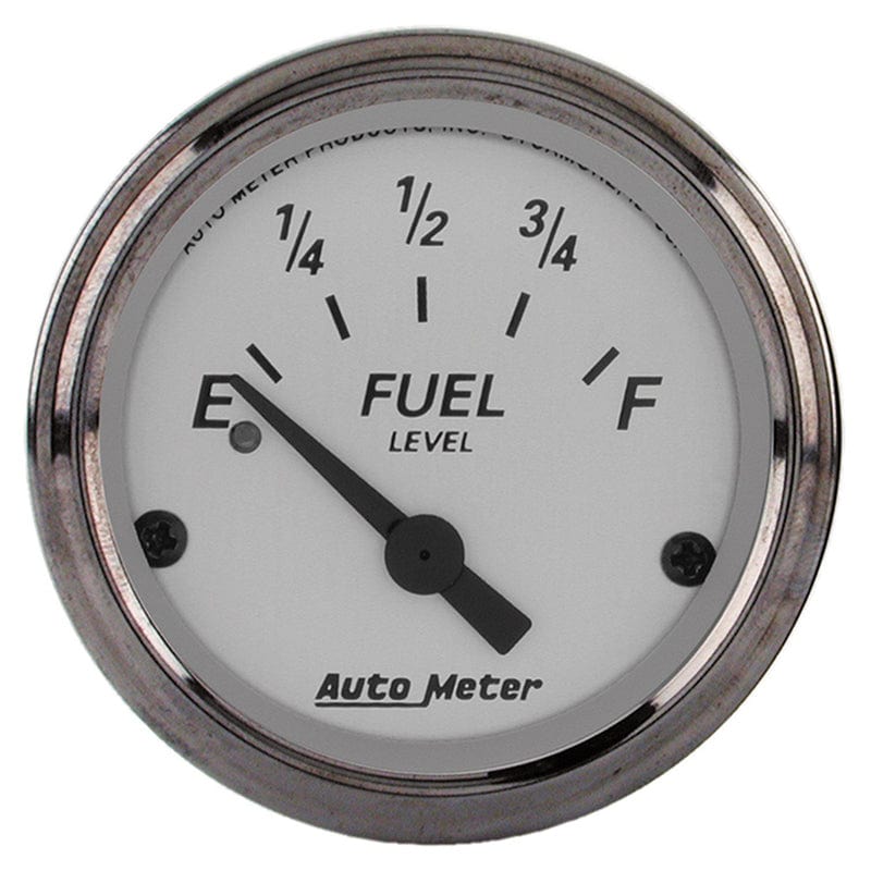 AUTOMETER 2-1/16", Short Sweep Electric, 240 ohms Empty/33 ohms Full Auto Meter American Platinum Series Fuel Level Gauge AU1906 SR