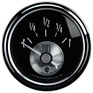 Auto Meter Prestige Series - Black Diamond Fuel Level Gauge AU2016