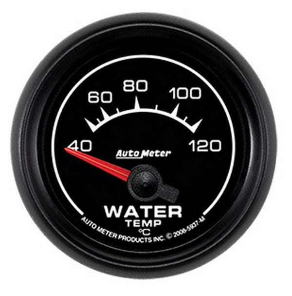 AUTOMETER 2-1/16", Short Sweep Electric, 40-120°C Auto Meter ES Series Water Temperature Gauge AU5937-M SR