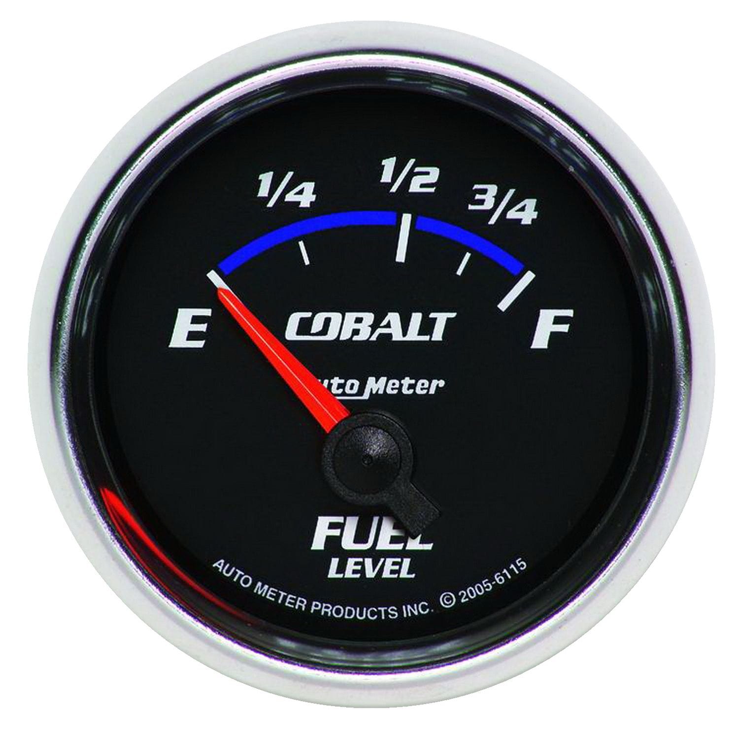 AUTOMETER 2-1/16", Short Sweep Electric, Ford, 73 ohms Empty/10 ohms Full Auto Meter Cobalt Series Fuel Level Gauge AU6115 SR