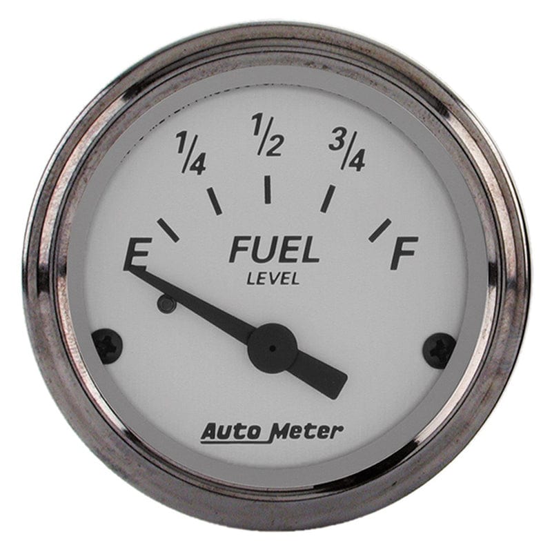 AUTOMETER 2-1/16", Short Sweep Electric, Ford, 73 ohms Empty/8-12 ohms Full Auto Meter American Platinum Series Fuel Level Gauge AU1905 SR