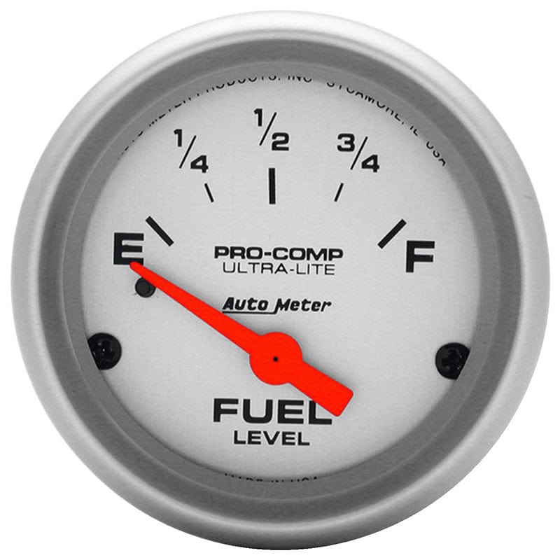 AUTOMETER 2-1/16", Short Sweep Electric, GM, 0 ohms Empty/30 ohms Full Auto Meter Ultra-Lite Series Fuel Level Gauge AU4317 SR