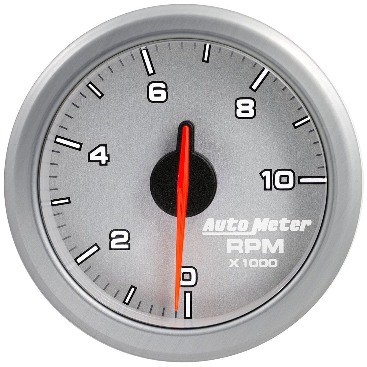 AUTOMETER 2-1/16", Silver Dial, Full Sweep Electric, 0-10,000 RPM Auto Meter AirDrive Series Tachometer AU9197-UL SR