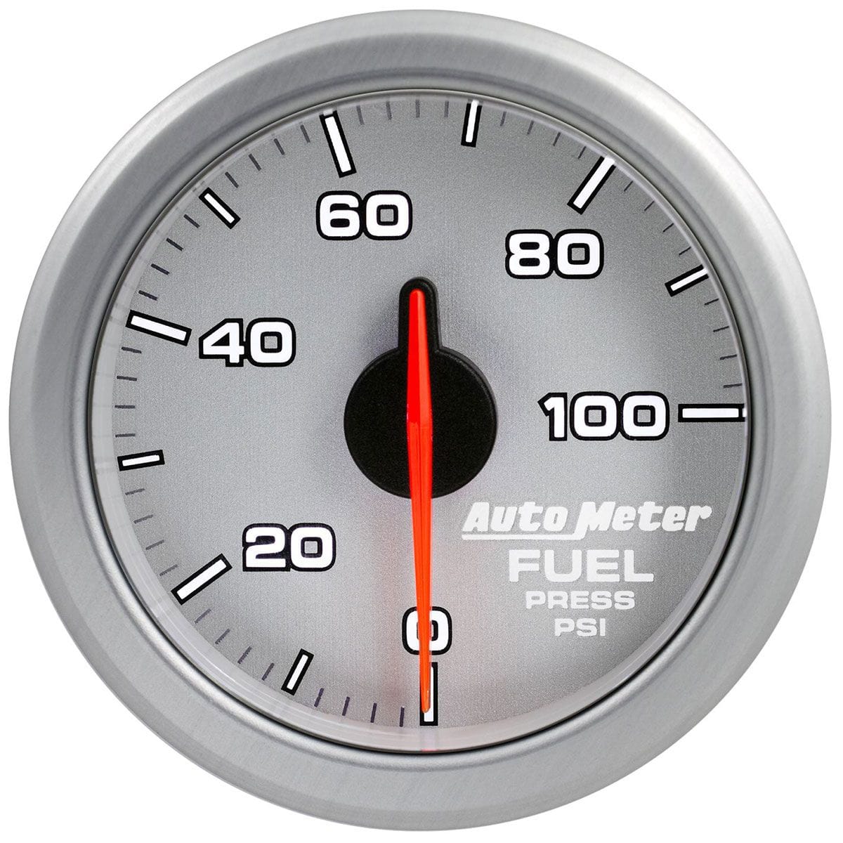 AUTOMETER 2-1/16", Silver Dial, Full Sweep Electric, 0-100 PSI Auto Meter AirDrive Series Fuel Pressure Gauge AU9171-UL SR