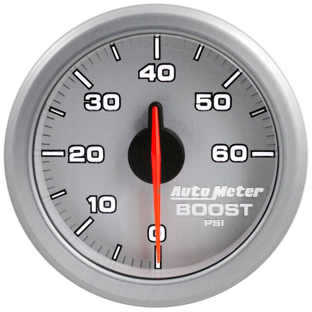 AUTOMETER 2-1/16", Silver Dial, Full Sweep Electric, 0-60 PSI Auto Meter AirDrive Series Boost Gauge AU9160-UL SR