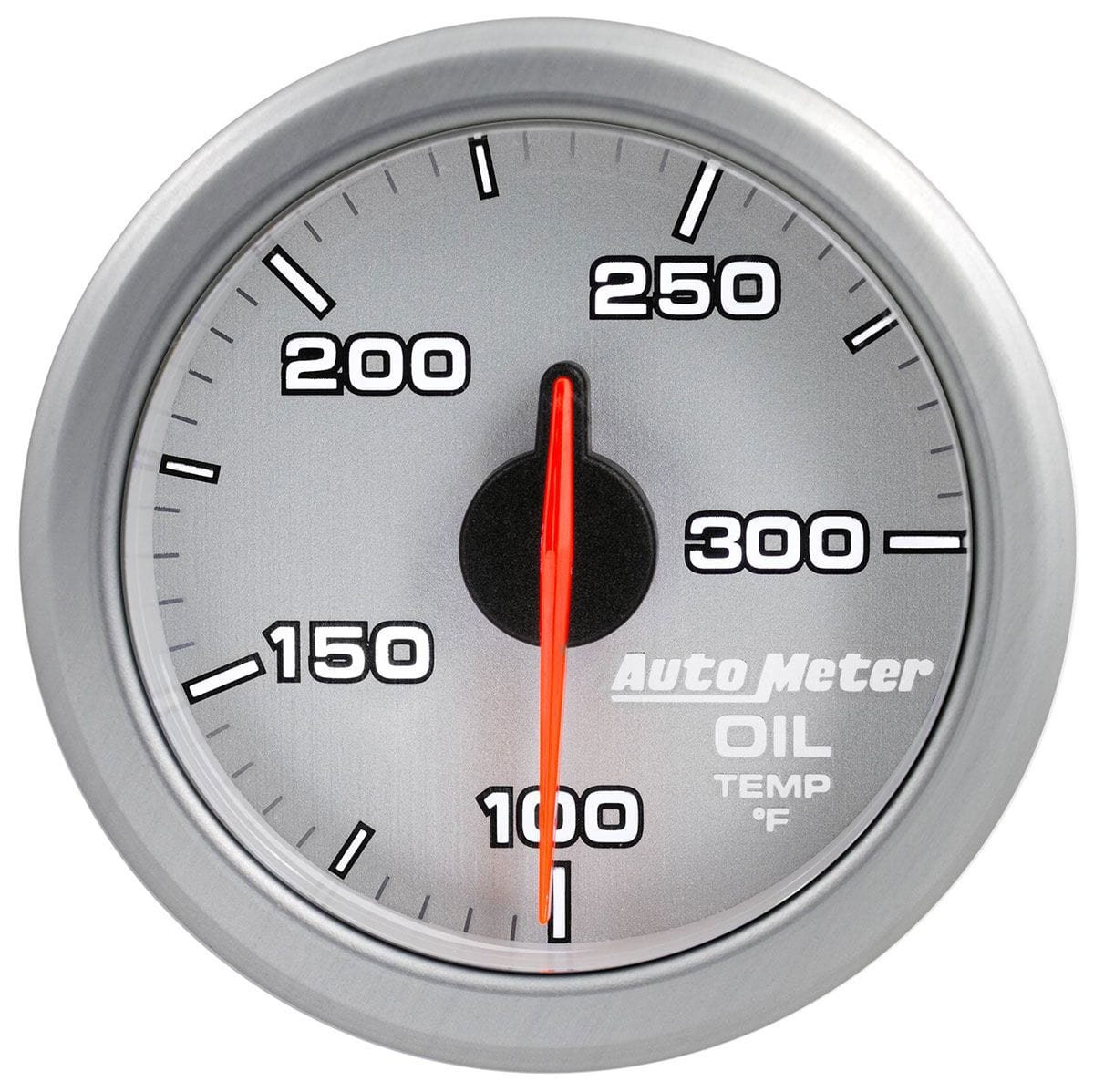 AUTOMETER 2-1/16", Silver Dial, Full Sweep Electric, 100-300°F Auto Meter AirDrive Series Oil Temperature Gauge AU9140-UL SR