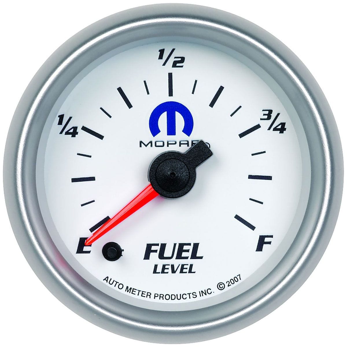 AUTOMETER 2-1/16", White Dial/Silver Bezel, Full Sweep Electric, Programmable 0 Auto Meter Mopar Fuel Level Gauge AU880027 SR
