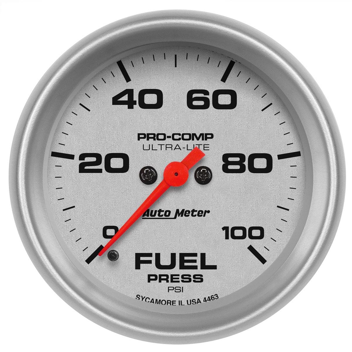 AUTOMETER 2-5/8", Full Sweep Electric, 0-100 psi Auto Meter Ultra-Lite Series Fuel Pressure Gauge AU4463 SR