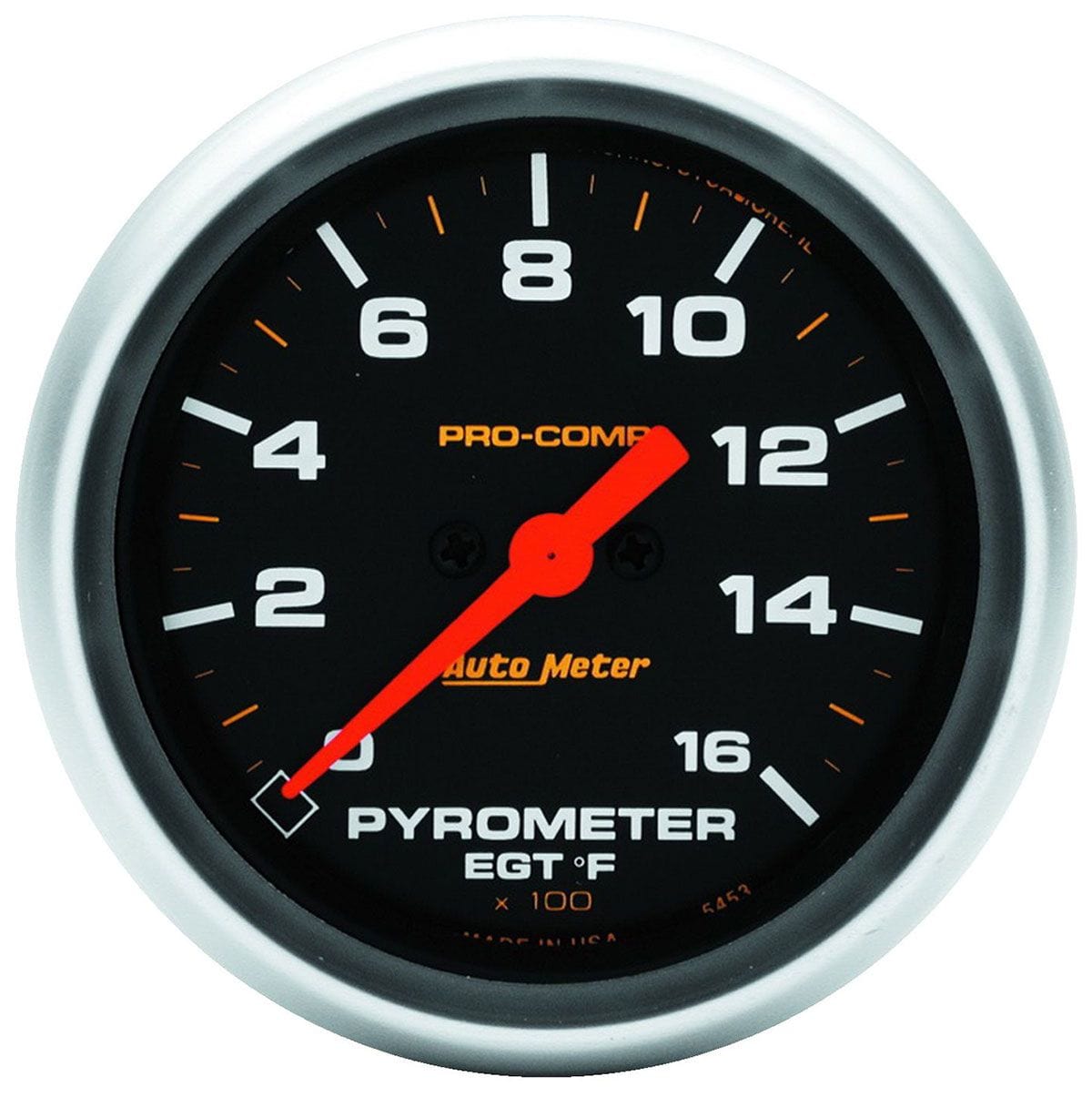 AUTOMETER 2-5/8", Full Sweep Electric, 0-1600°F Auto Meter Pro-Comp Series Pyrometer Gauge AU5444 SR