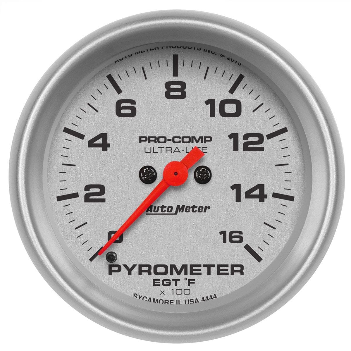 AUTOMETER 2-5/8", Full Sweep Electric, 0-1600°F Auto Meter Ultra-Lite Series Pyrometer Gauge AU4444 SR