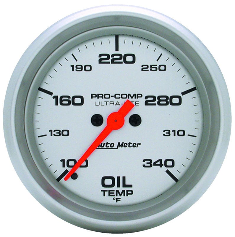 AUTOMETER 2-5/8", Full Sweep Electric, 100-340°F Auto Meter Ultra-Lite Series Oil Temperature Gauge AU4456 SR