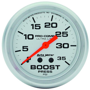 Auto Meter Ultra-Lite Series Boost Gauge AU4404