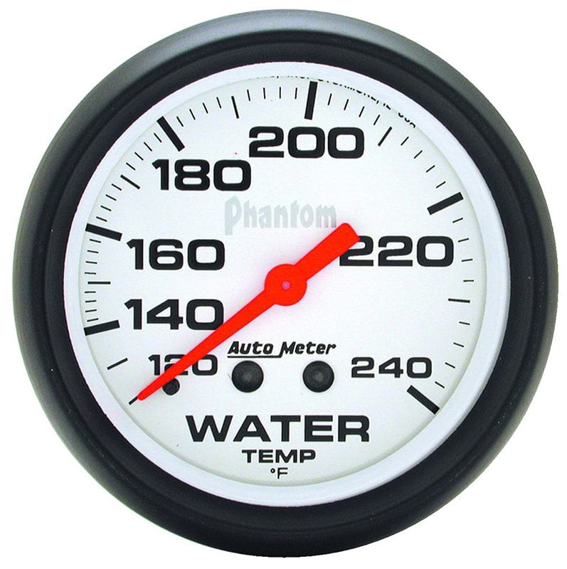 AUTOMETER 2-5/8", Full Sweep Mechanical, 120-240°F Auto Meter Phantom Series Water Temperature Gauge AU5832 SR