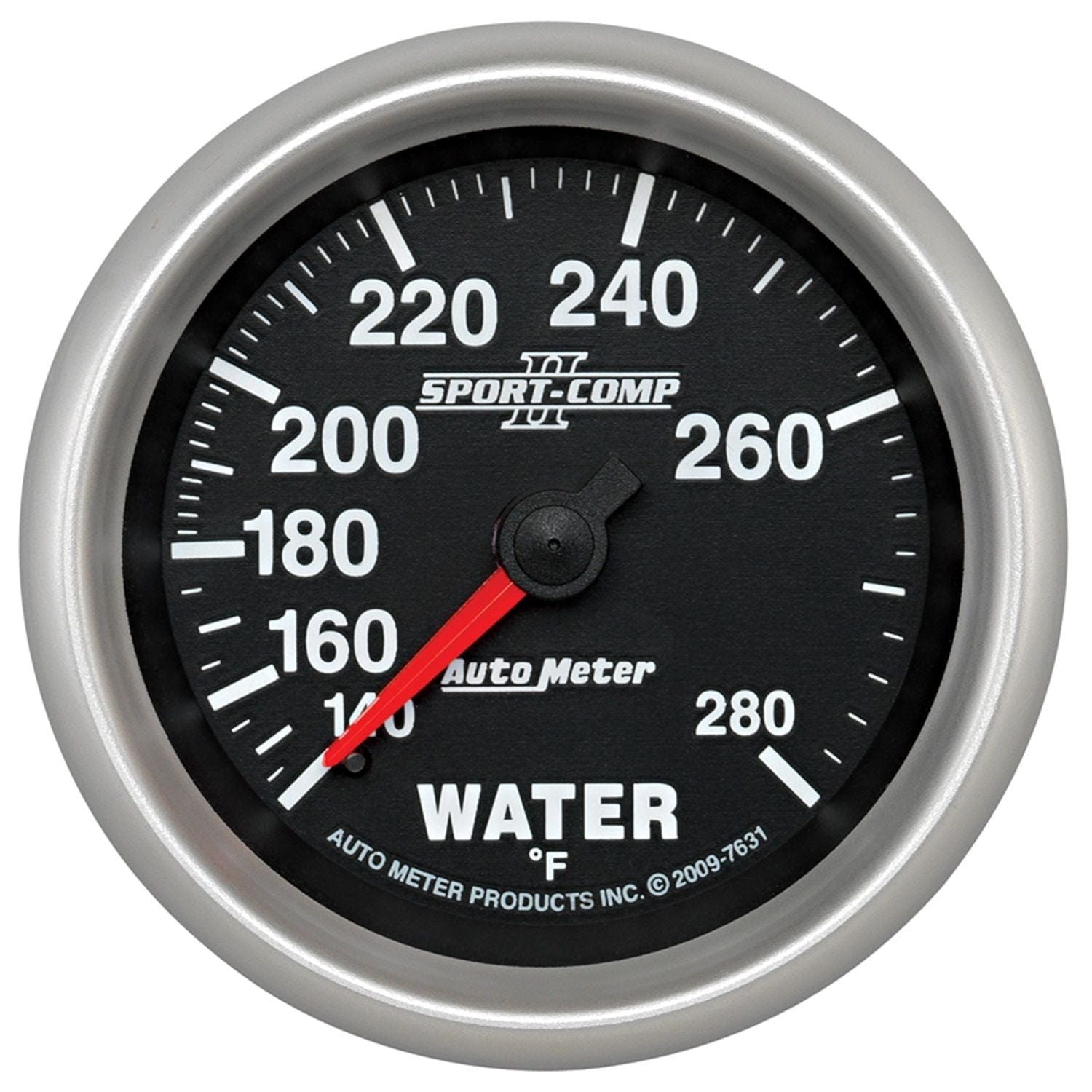 AUTOMETER 2-5/8", Full Sweep Mechanical, 140-280°F Auto Meter Sport-Comp II Water Temperature Gauge AU7631 SR