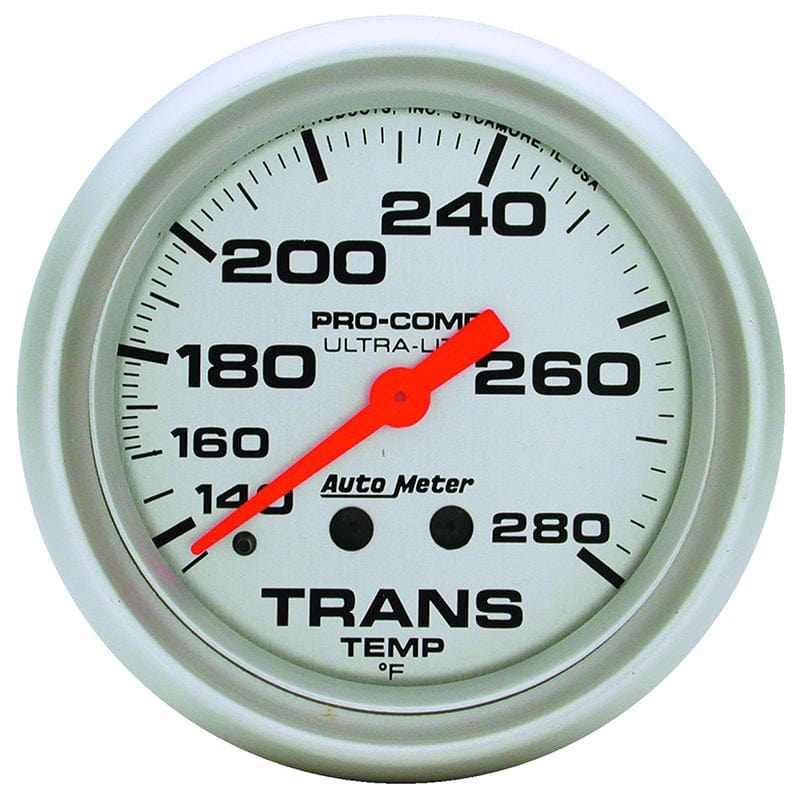 AUTOMETER 2-5/8", Full Sweep Mechanical, 140-280°F Auto Meter Ultra-Lite Series Transmission Temperature Gauge AU4451 SR