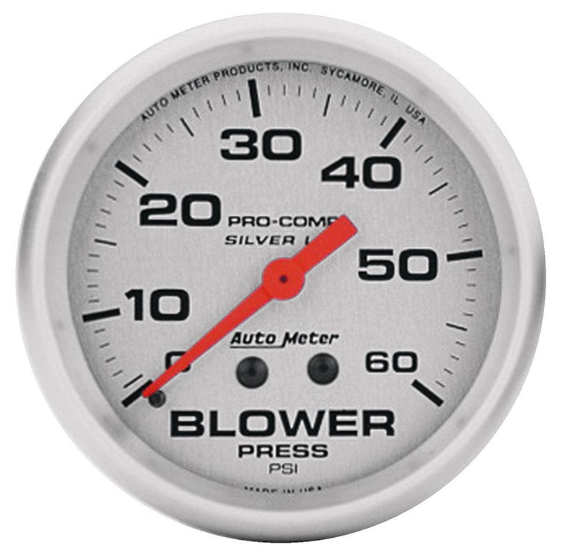 AUTOMETER 2-5/8", Liquid Filled Mechanical, 0-60 psi Auto Meter Ultra-Lite Series Blower Pressure Gauge AU4602 SR