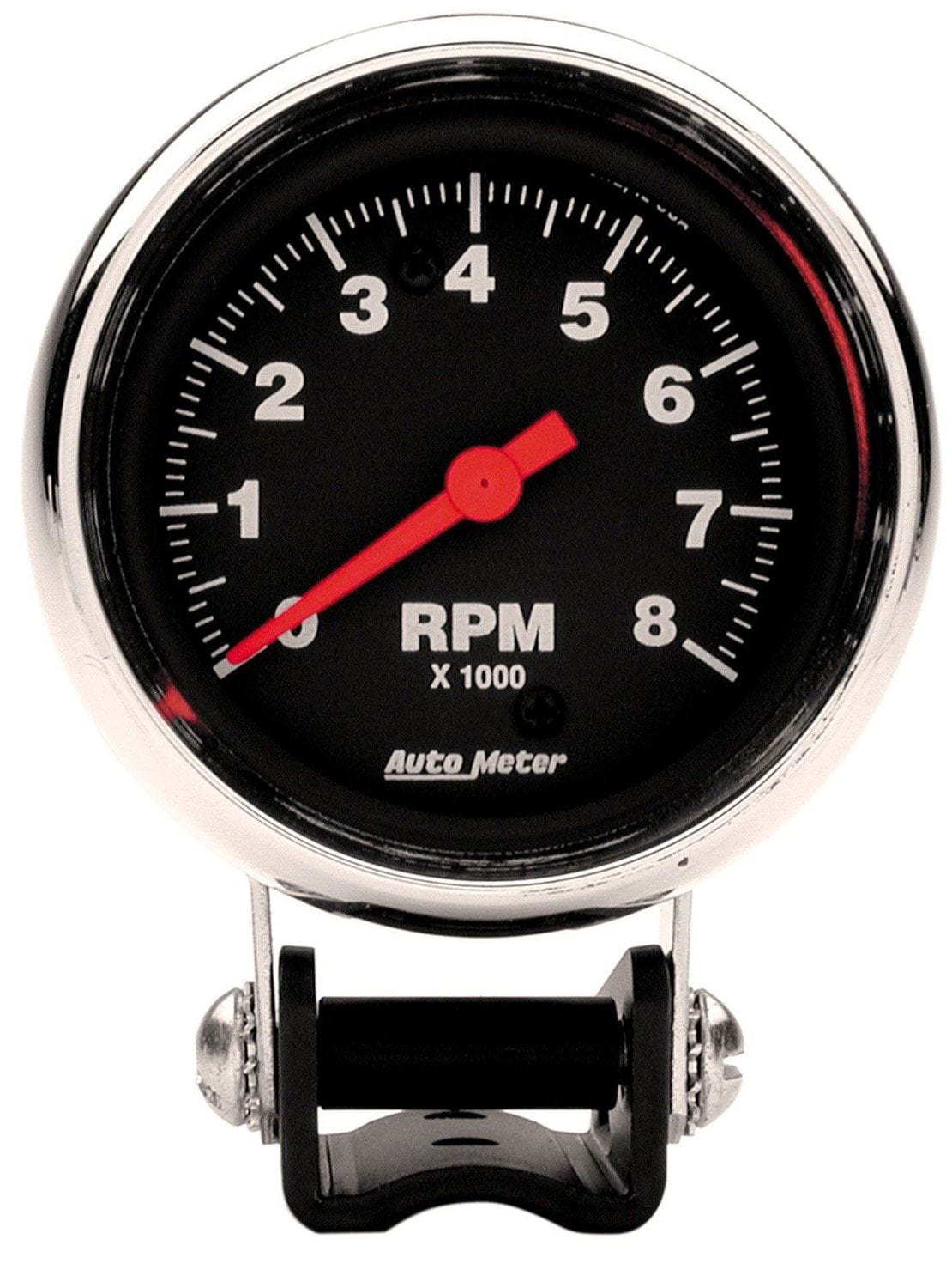 AUTOMETER 2-5/8", Pedestal Mount, Super Bezel, 0-8,000 rpm Auto Meter Traditional Chrome Mini Tachometer AU2893 SR