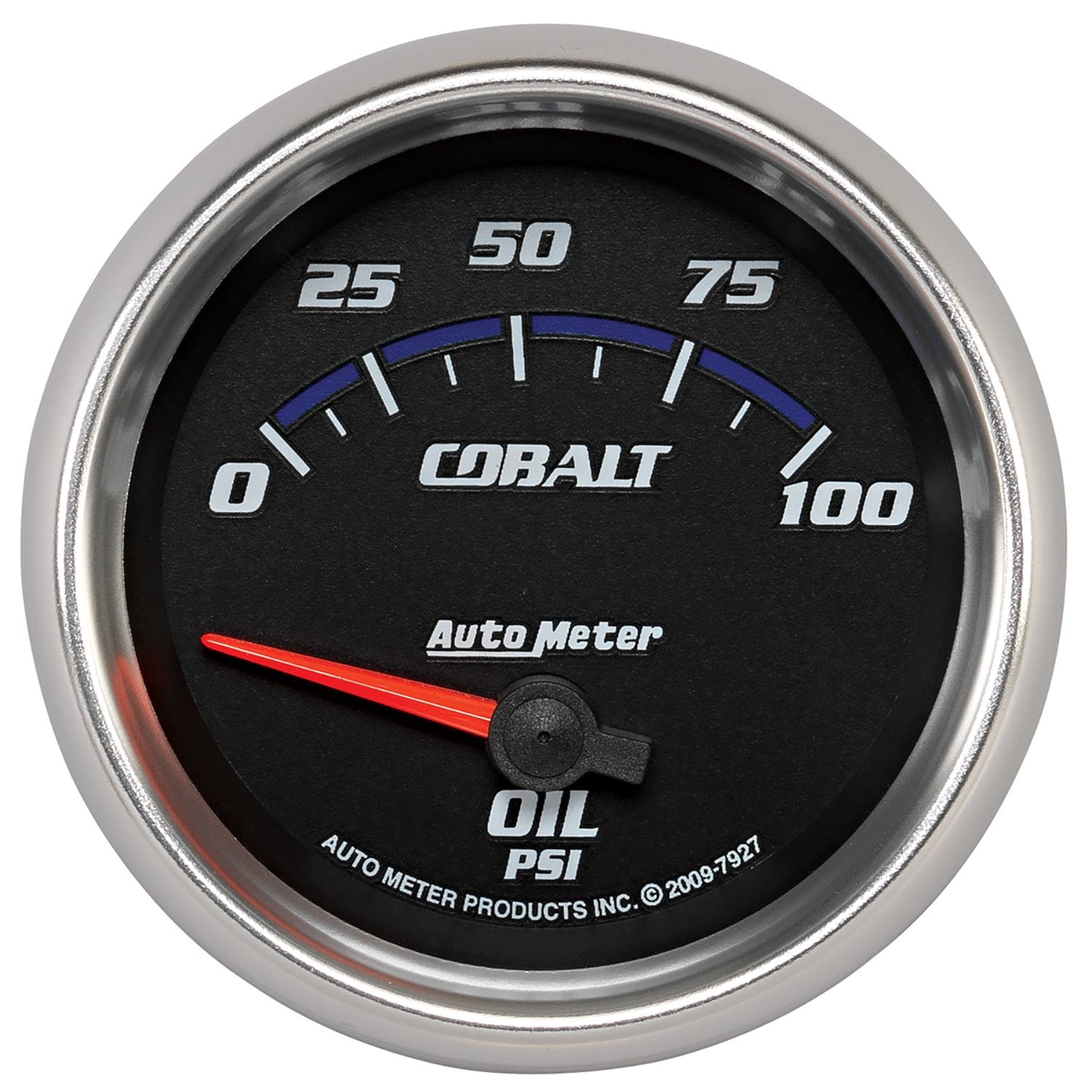AUTOMETER 2-5/8", Short Sweep Electric, 0-100 psi Auto Meter Cobalt Series Oil Pressure Gauge AU7927 SR