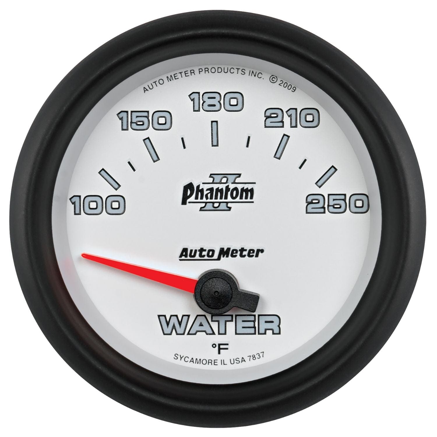 AUTOMETER 2-5/8", Short Sweep Electric, 100-250°F Auto Meter Phantom II Series Water Temperature Gauge AU7837 SR