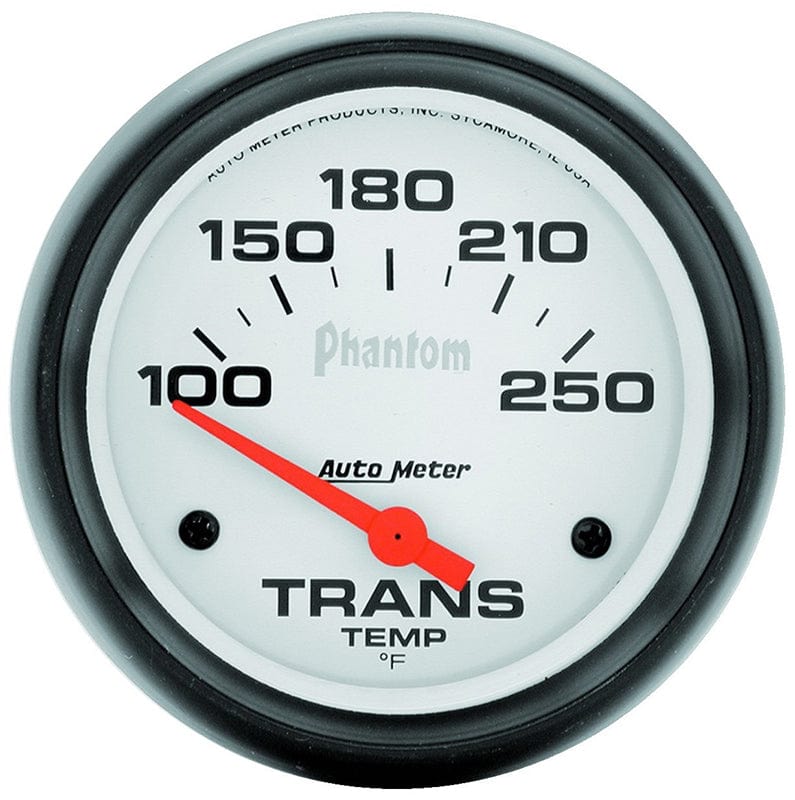 AUTOMETER 2-5/8", Short Sweep Electric, 100-250°F Auto Meter Phantom Series Transmission Temperature Gauge AU5857 SR