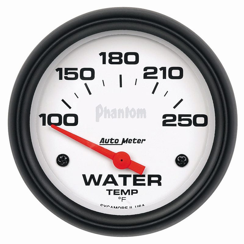 AUTOMETER 2-5/8", Short Sweep Electric, 100-250°F Auto Meter Phantom Series Water Temperature Gauge AU5837 SR