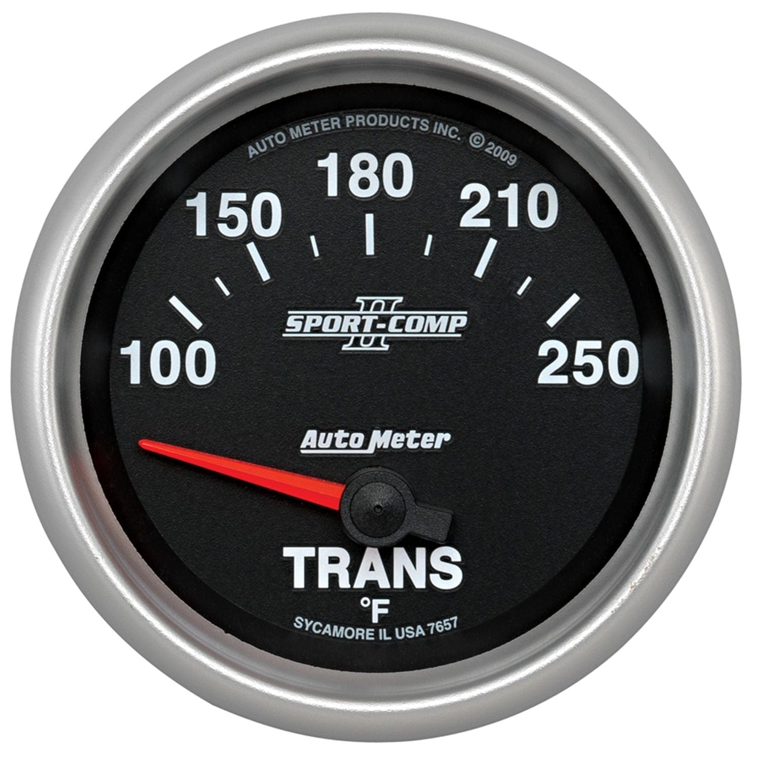 AUTOMETER 2-5/8", Short Sweep Electric, 100-250°F Auto Meter Sport-Comp II Transmission Temperature Gauge AU7657 SR