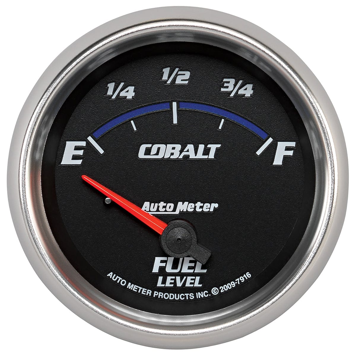 AUTOMETER 2-5/8", Short Sweep Electric, 240 ohms Empty/33 ohms Full Auto Meter Cobalt Series Fuel Level Gauge AU7916 SR