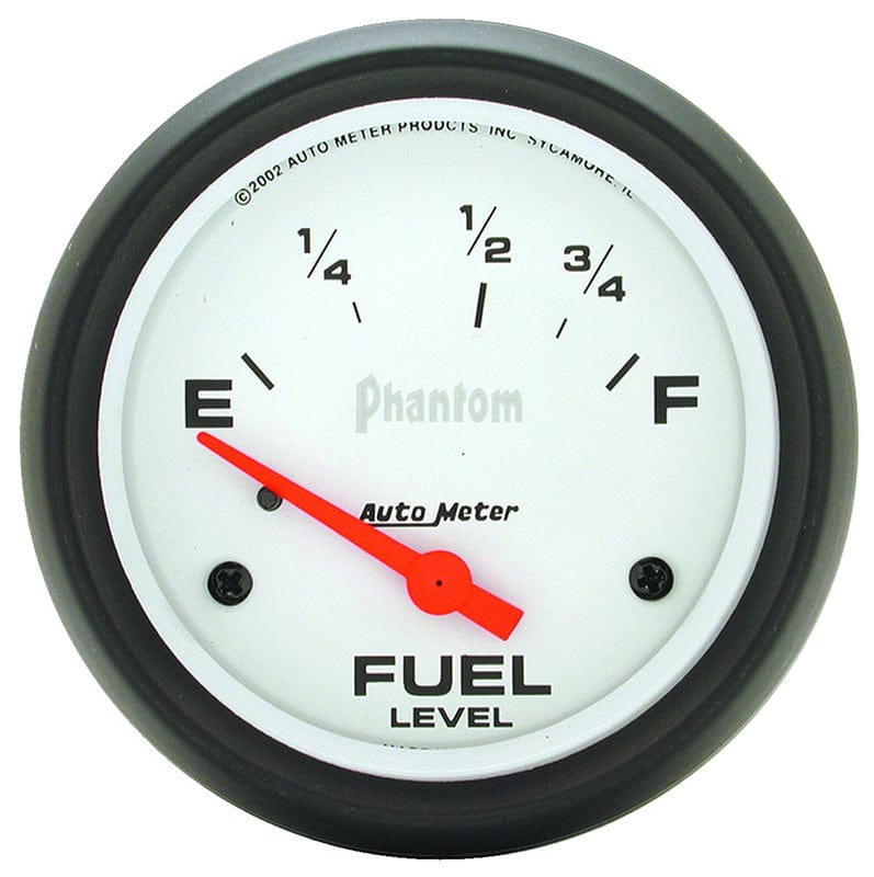 AUTOMETER 2-5/8", Short Sweep Electric, Ford, 73 ohms Empty/8-12 ohms Full Auto Meter Phantom Series Fuel Level Gauge AU5815 SR