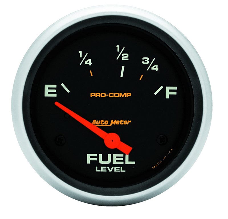 AUTOMETER 2-5/8", Short Sweep Electric, Ford, 73 ohms Empty/8-12 ohms Full Auto Meter Pro-Comp Series Fuel Level Gauge AU5416 SR