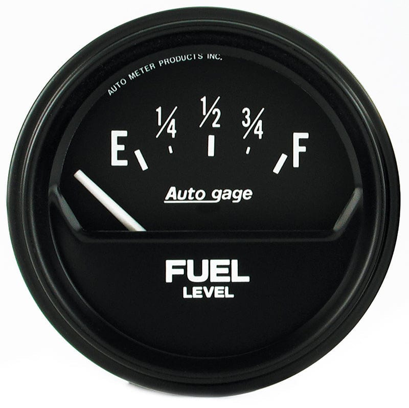 AUTOMETER 2-5/8", Short Sweep Electric, GM, 0 ohms Empty/90 ohms Full Auto Meter Auto gage Series Fuel Level Gauge AU2316 SR