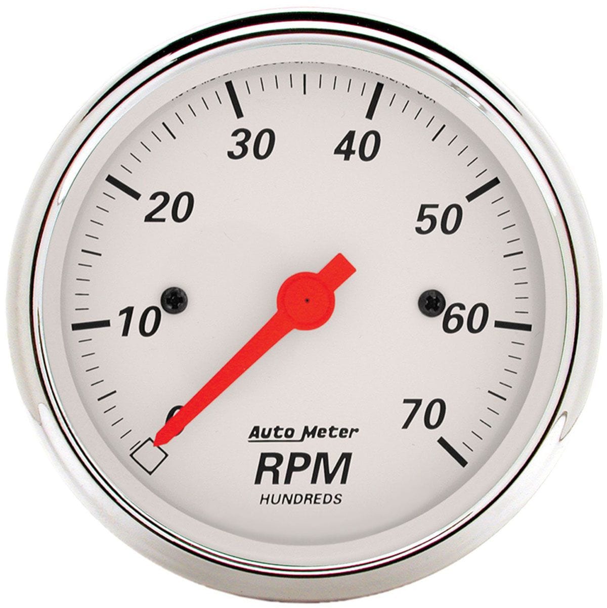 AUTOMETER 3-1/8", In-Dash, Electric, 0-7,000 rpm Auto Meter Arctic White Tachometer AU1398 SR