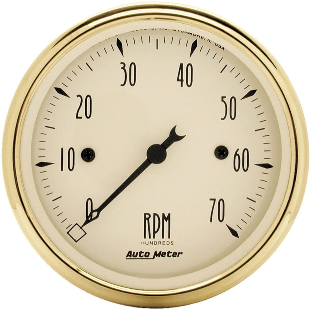 AUTOMETER 3-1/8", In-Dash, Electric, 0-7,000 rpm Auto Meter Golden Oldies Tachometer AU1595 SR