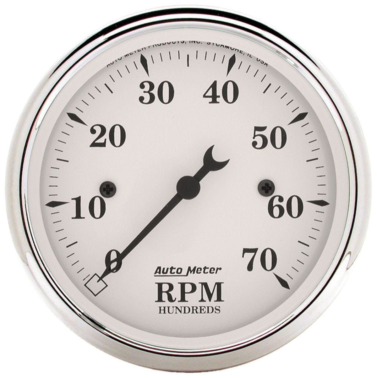 AUTOMETER 3-1/8", In-Dash, Electric, 0-7,000 rpm Auto Meter Old Tyme White Tachometer AU1695 SR