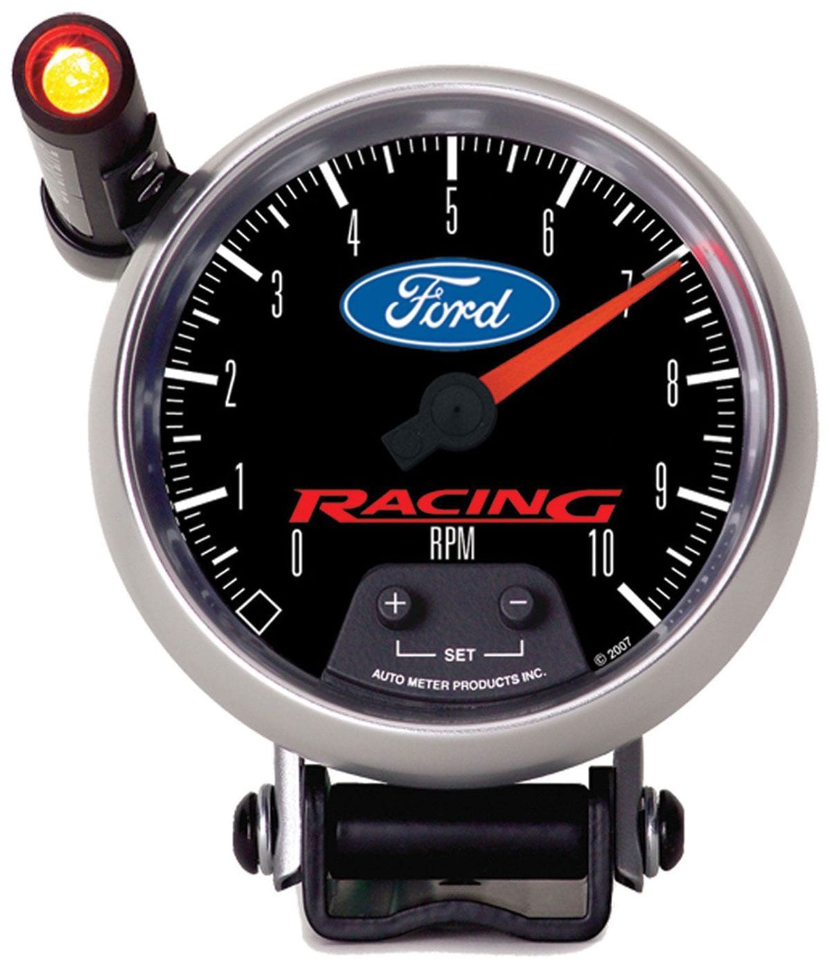 AUTOMETER 3-3/4", Black Dial, Pedestal Mount , Shift-Lite, 0-10,000 rpm Auto Meter Ford Racing Mini-Monster Tachometer AU880083 SR