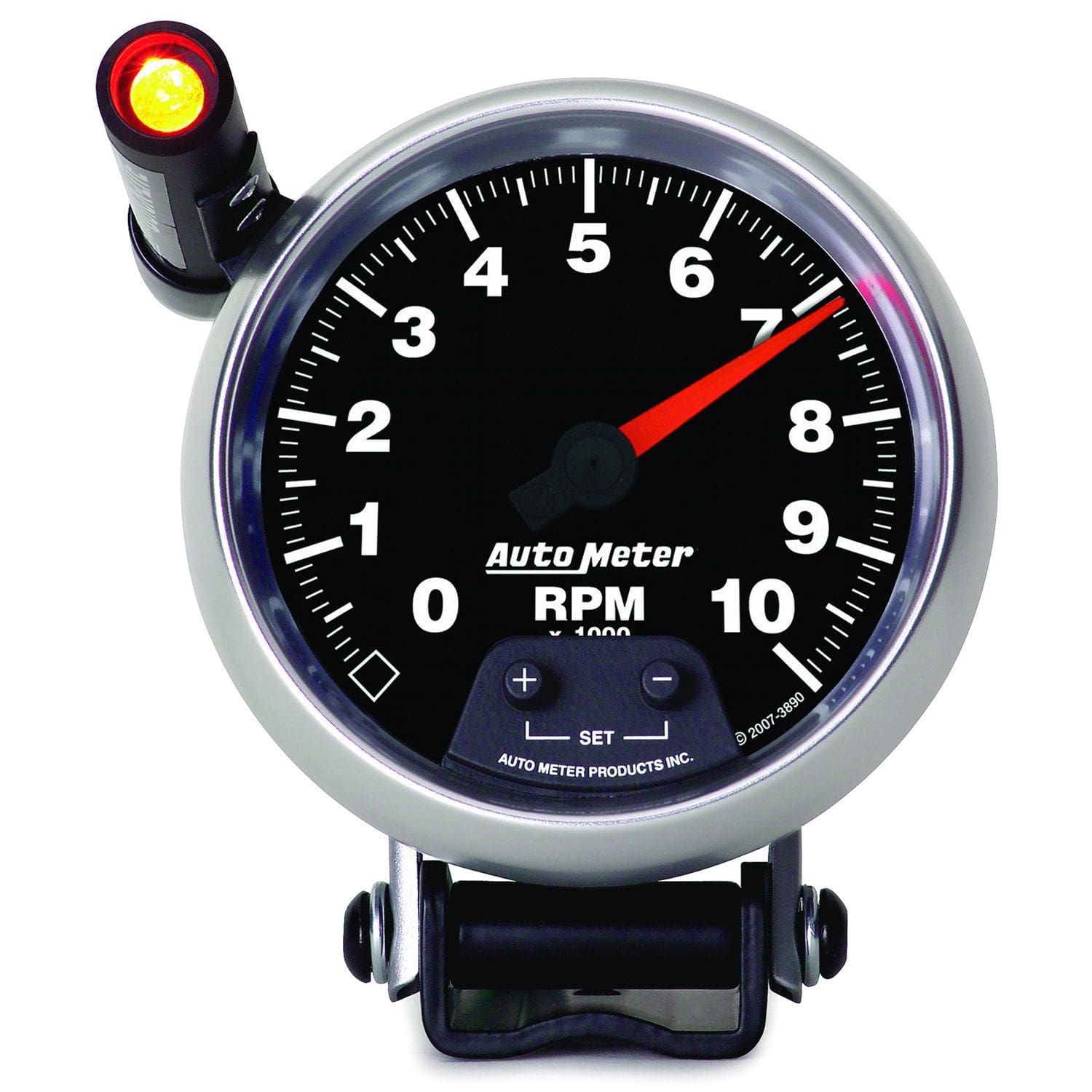 AUTOMETER 3-3/4", Pedestal Mount, 0-10,000 rpm, Auto Meter GS Series Shift-Lite Tachometer AU3890 SR