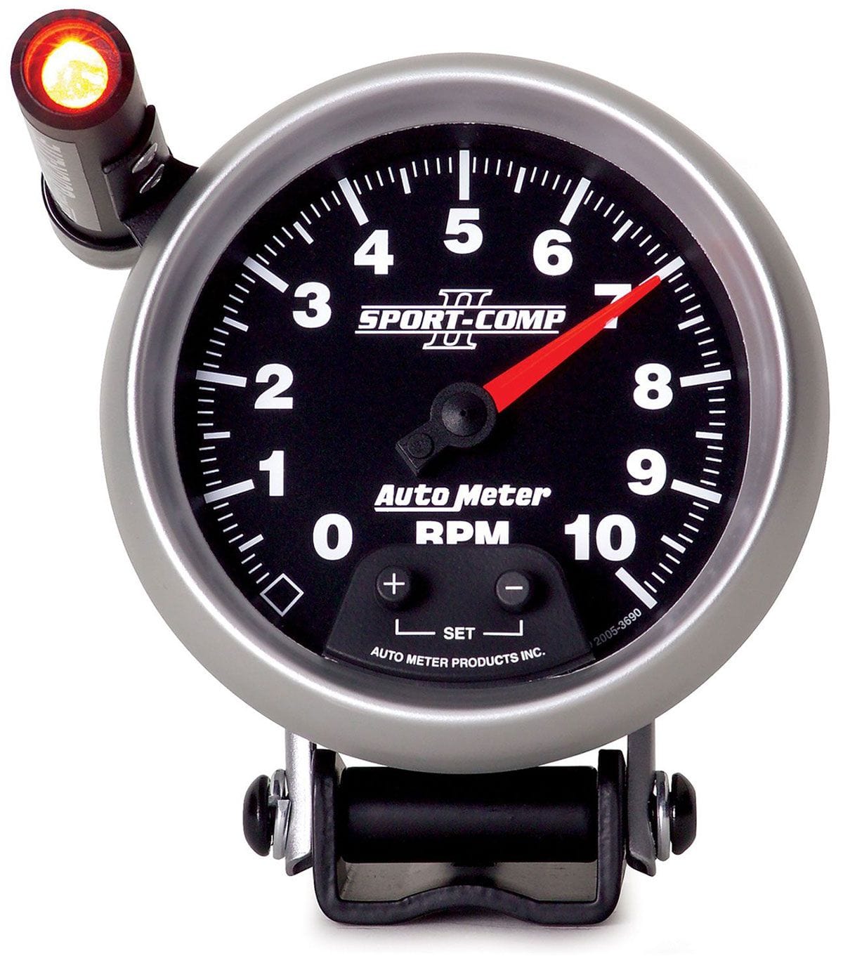AUTOMETER 3-3/4", Pedestal Mount, , 0-10,000 rpm Auto Meter Sport-Comp II Mini-Monster Tachometer AU3690 SR